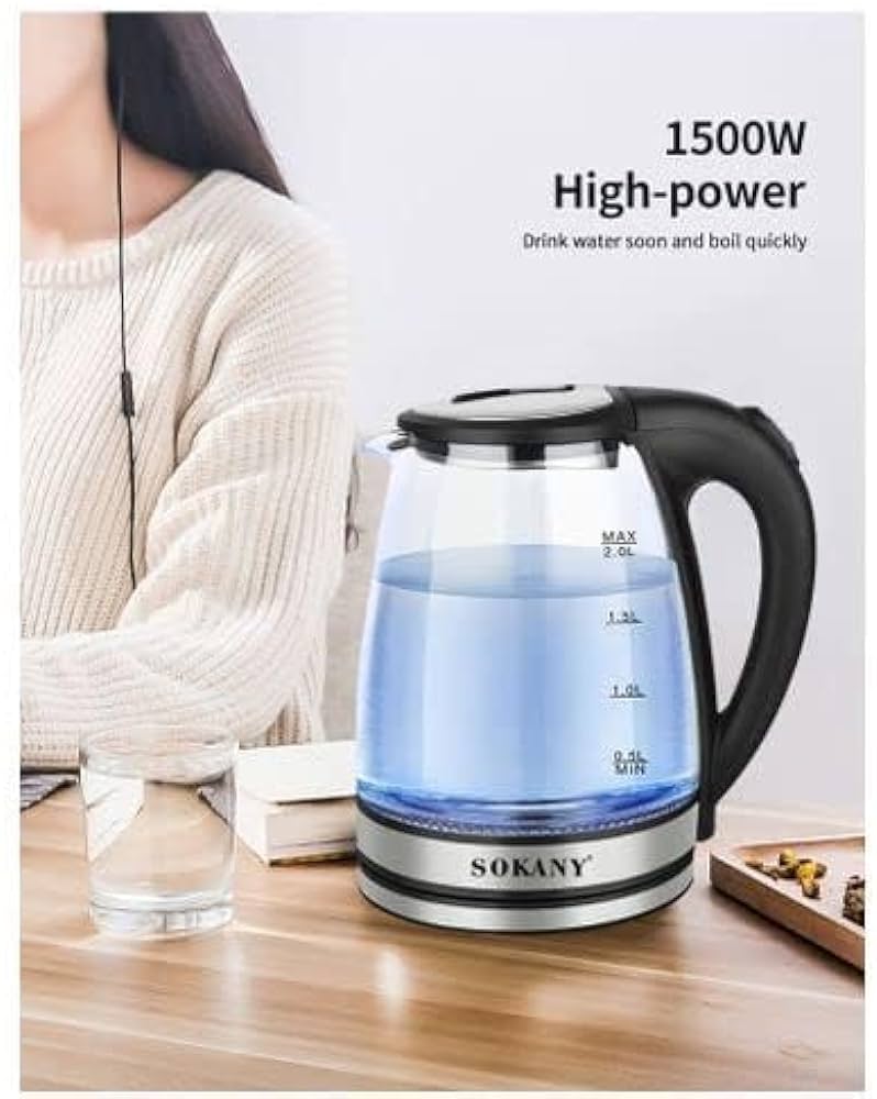Sokany SK-1029 Electric Glass Kettle
