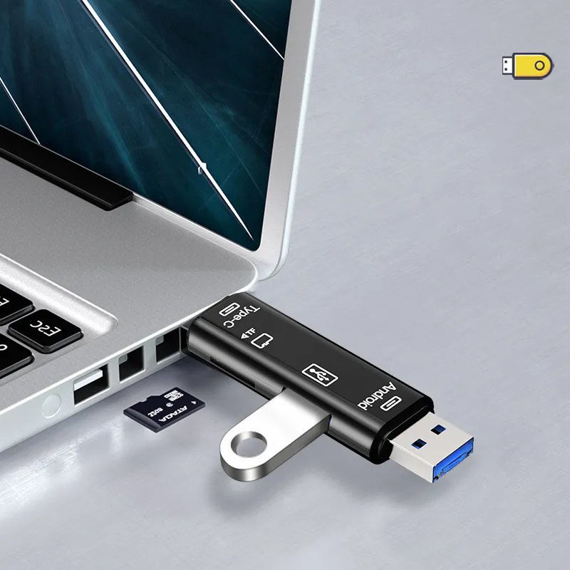 Type-C/USB /Micro USB/micro SD Memory Card Reader